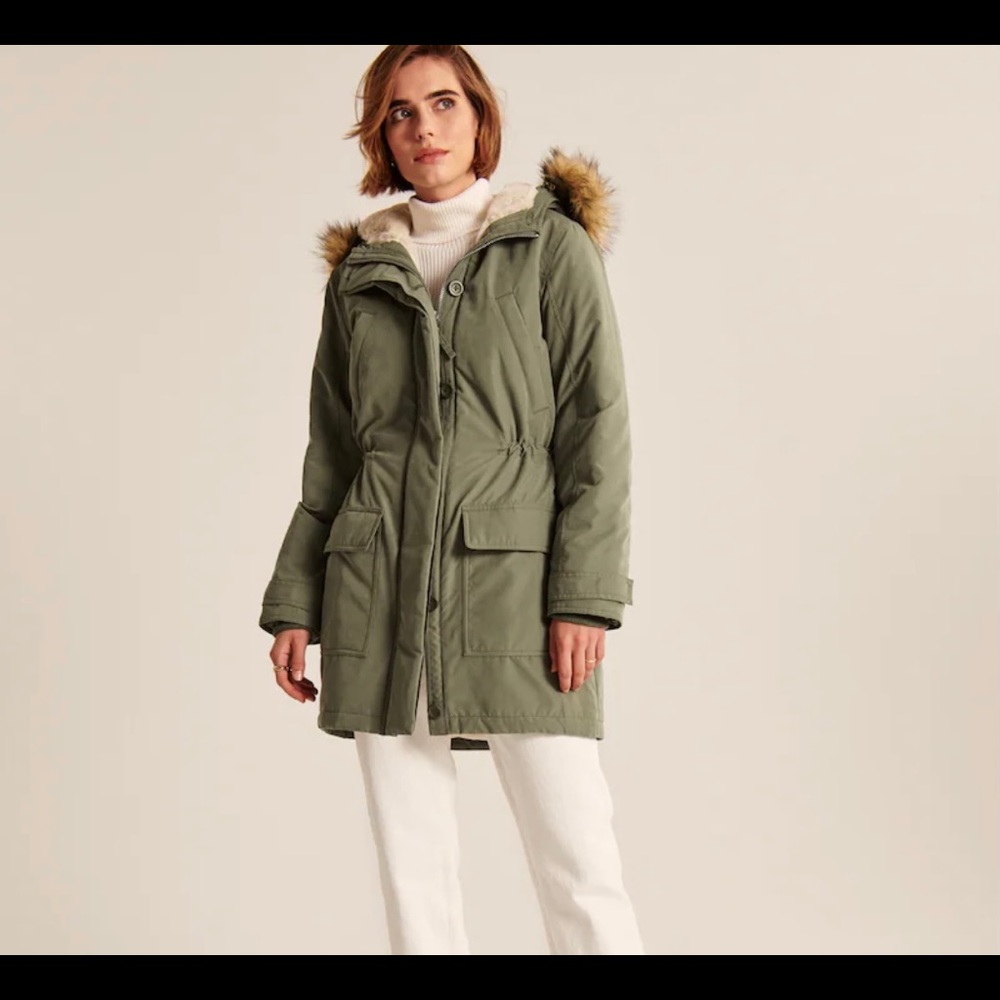 Abercrombie Faux-Fur Lined Parka